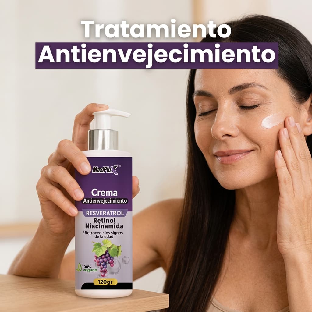 Crema Rejuvenecedora de Resveratrol – OFERTA ESPECIAL: Ahorra el 50% en tu 2ª crema